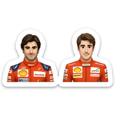 Carlos sainz and Charles leclerc sticker