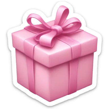 Light pink present sticker