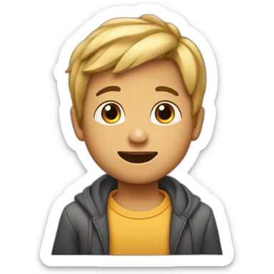 Niño adicto a la television sticker