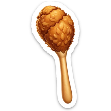 fried chicken drumstick sticker