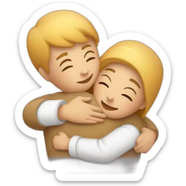 Cute hug  sticker