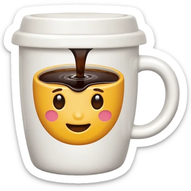 taza de cafe sticker
