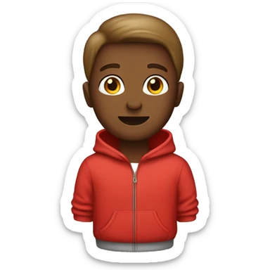 Red sweatshirt sticker