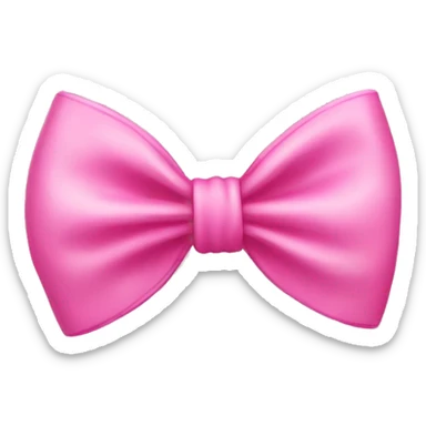Pink bow sticker