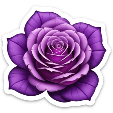 Purple amethyst rose  sticker