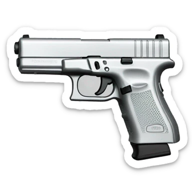 silver glock sticker