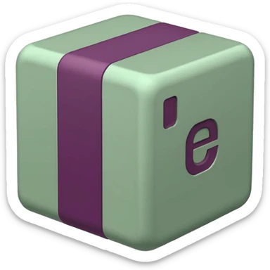 animated gif the word Sent in sage green and plum colors sticker