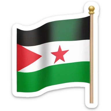The green flag of syria sticker
