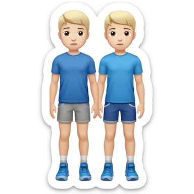 Naked boy full body sticker