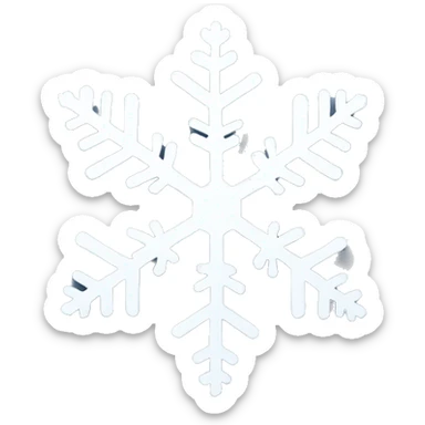 Snowflake sticker