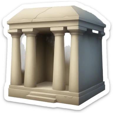 Tomb above ground sticker