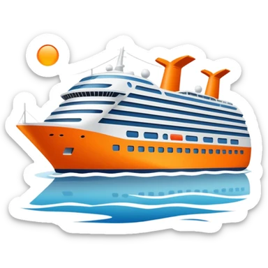 orange cruise ship sticker