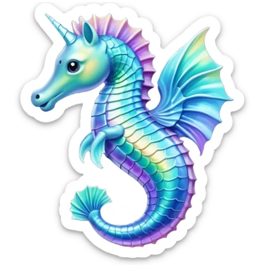 Hippocampe sticker