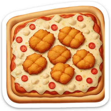 Chicken nugget pizza pizza sticker