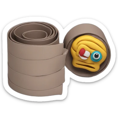 Plasticine 35mm film coil sticker