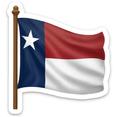 Texas flag emoji sticker