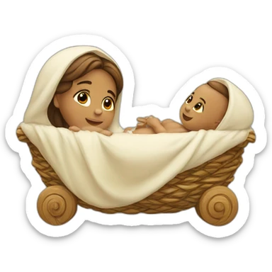 baby jesus Joseph mary sticker