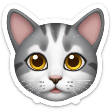 a cute cat looking for cuddles sticker