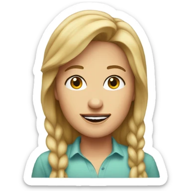Debbie Ryan smirk  sticker