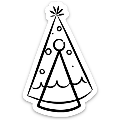 celebration party hat sticker