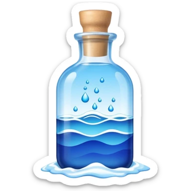 small aroma bottle with calm waves above sticker