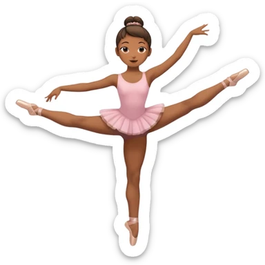 coque cabelo ballet corpo inteiro sticker