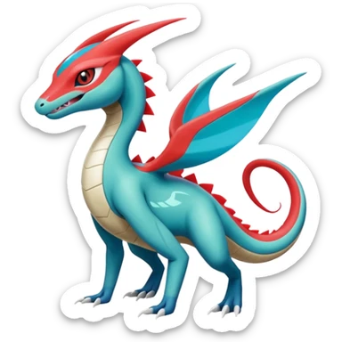 Meloetta-Inteleon-Salamence-Salandit-Latias-Fakémon-creature-hybrid sticker