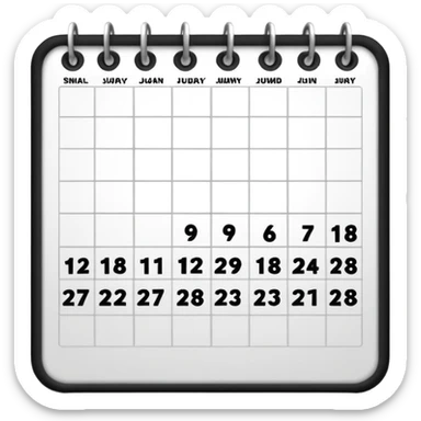 calendario de semanas sticker