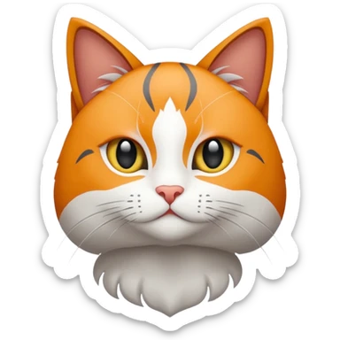 Kedi ve uçağın birleşimi sticker