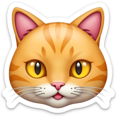 beautiful lovely horrible like a cat sticker