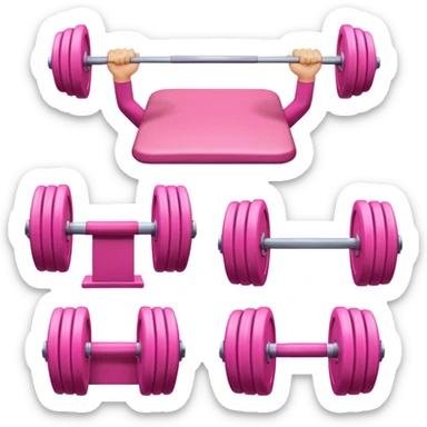Gym elements pink  sticker