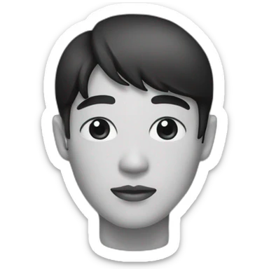 Asiatique noir sticker