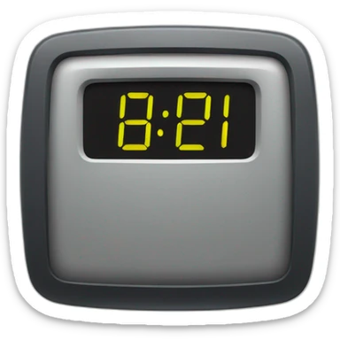 "1212 DIGITAL CLOCK" sticker