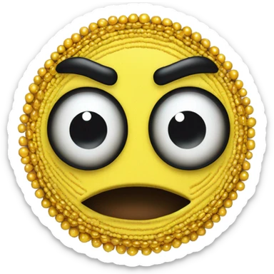scared shaking sweating round yellow emoji sticker
