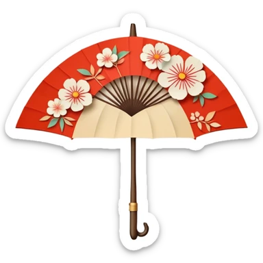 Ombrelle japonaise sticker