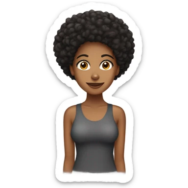 Afro latina sticker