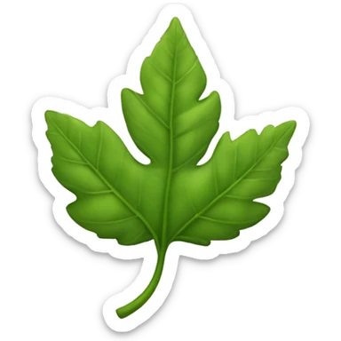 Reaslistic leaf sticker