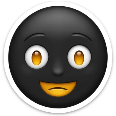 Emoji blakc sticker