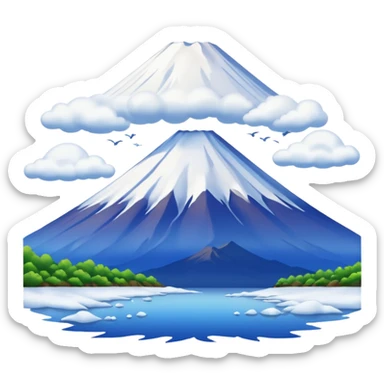 Mount Fuji sticker
