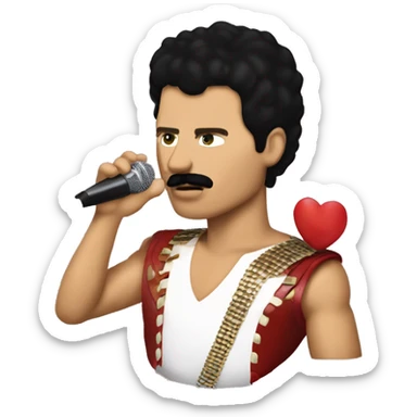 Freddy mercury love earth  sticker