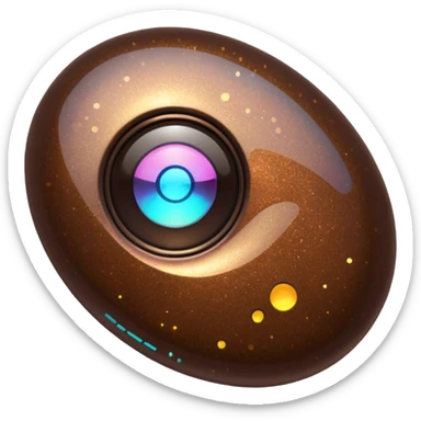 glitter cheap brown cyberpunk sticker