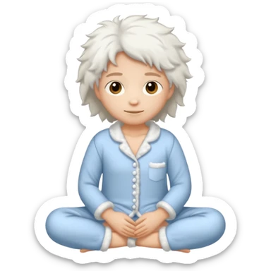 fluffy pyjamas sticker