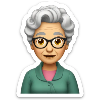 Abuelita marchosa sticker