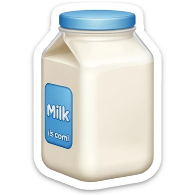Milk powder sticker
