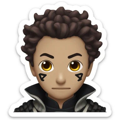 tanjiro demon slayer sticker