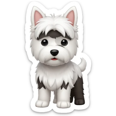 Westie dog sticker