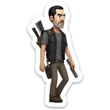 negan walking dead sticker