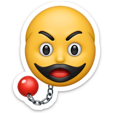 Bdsm gagged emoji sticker