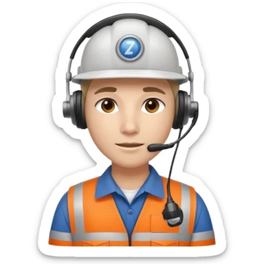 Dispatch department worker  sticker