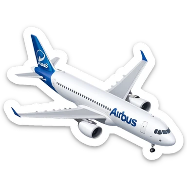 Airbus A320 - Airbus (Model Year: 2022) (Iconic colour: White) sticker
